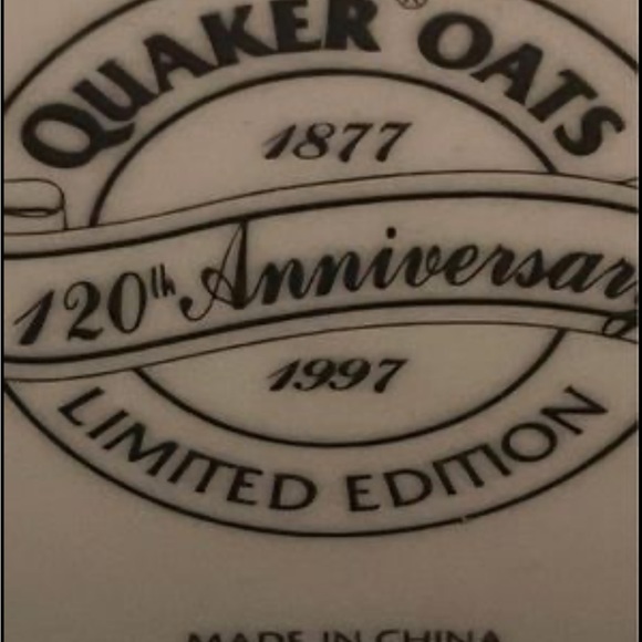 Old Fashioned Quaker Oats Cookie Jar 1877-1987 limited Edition. Near mint - Picture 7 of 7